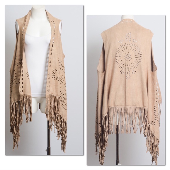 Bohemian Suede Joplin Fringe Vest - Picture 4 of 8